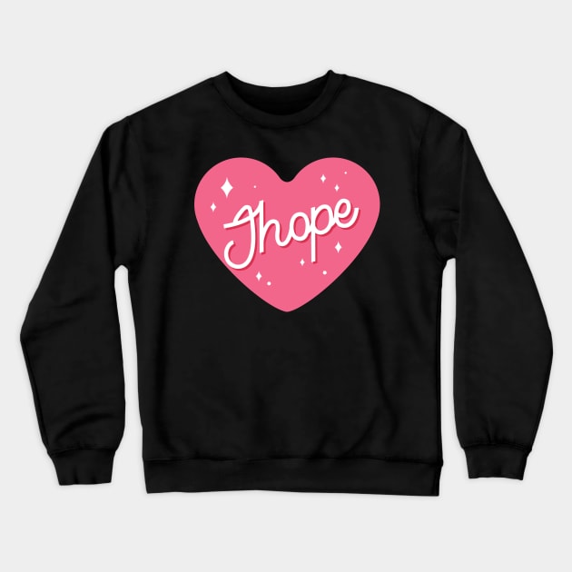 BTS Jhope name typography Crewneck Sweatshirt by Oricca